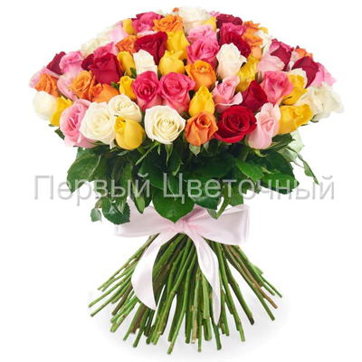 Букет "Разноцветные розы" в Ставрополе