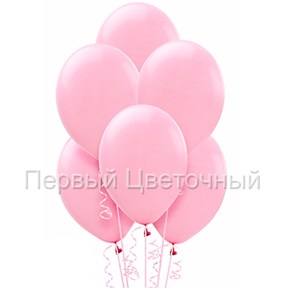 Воздушные гелиевые шары розового цвета