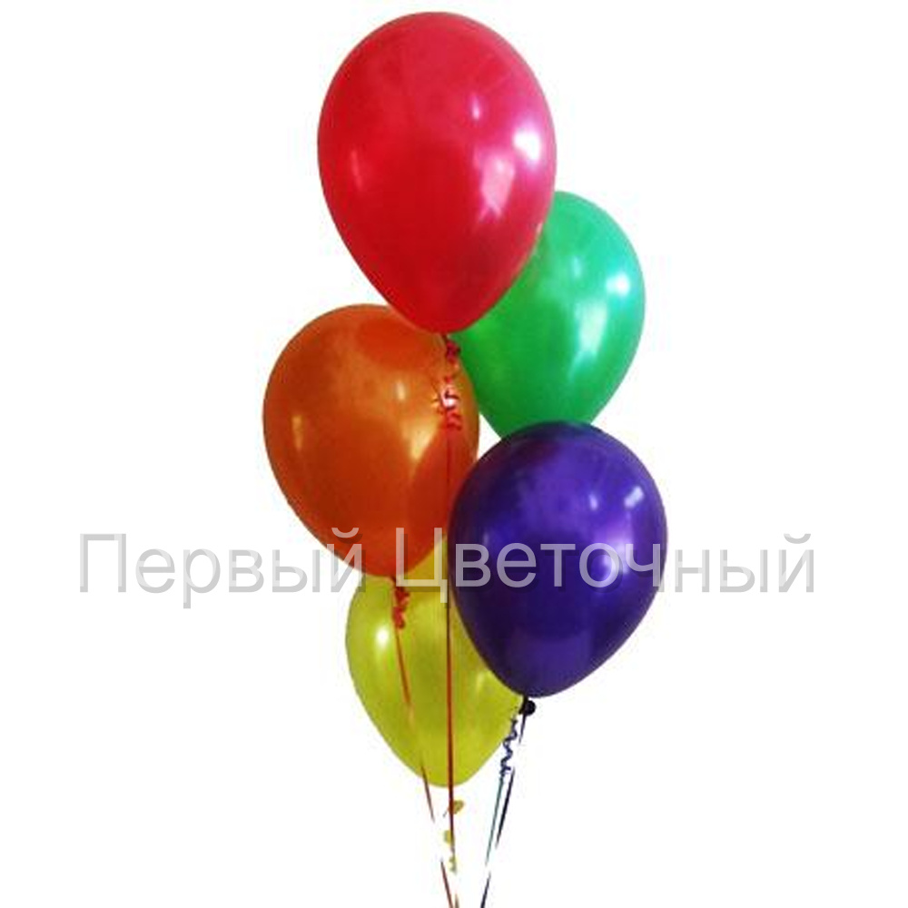 Воздушные гелиевые шары ассорти 5 шт. в Ставрополе