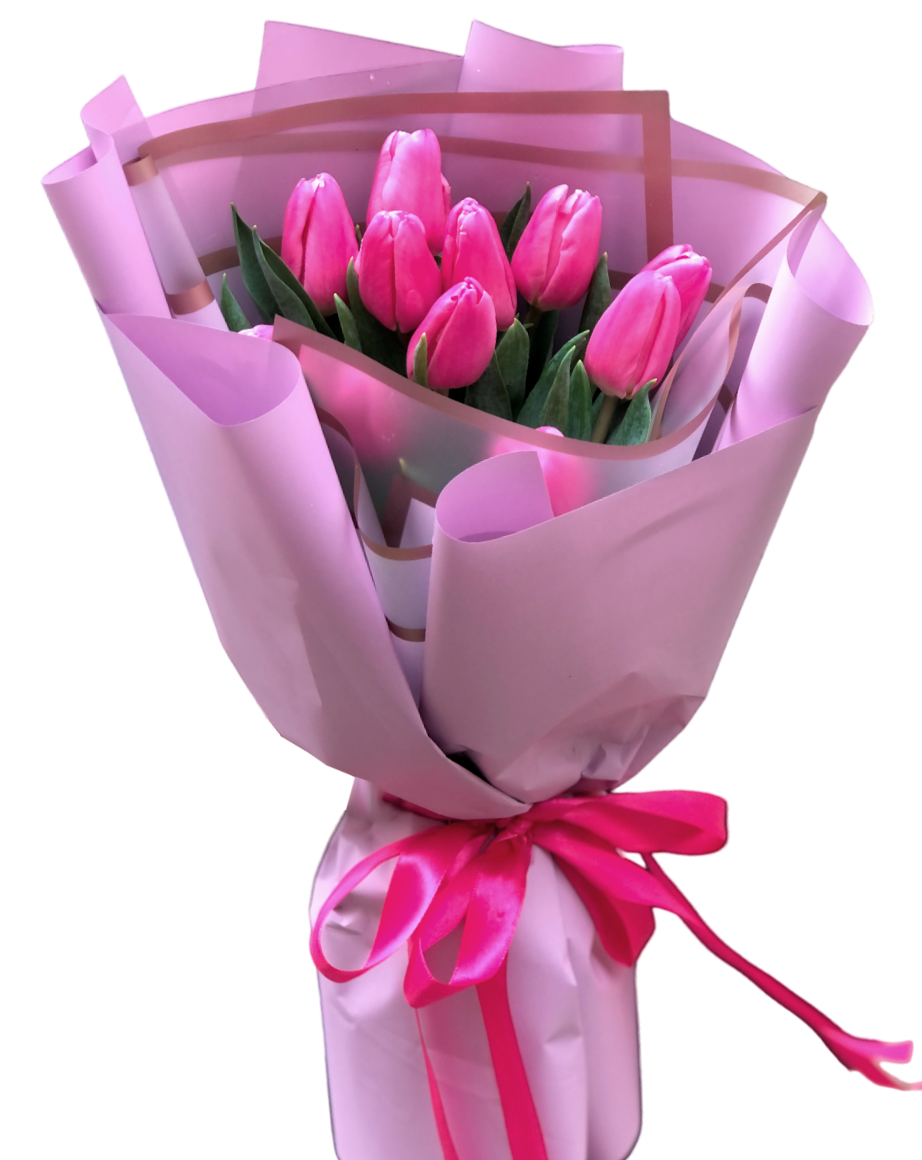 Букет розовых тюльпанов "Ранняя весна" в Ставрополе