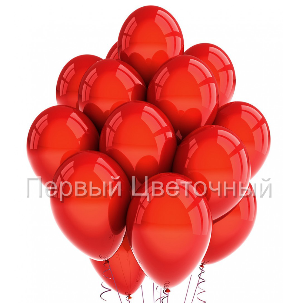 Воздушные гелиевые шары красного цвета